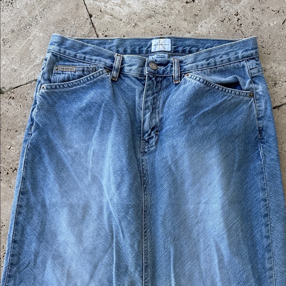 Calvin Klein Jeans Blue Maxi Skirt - Picture 2 of 12